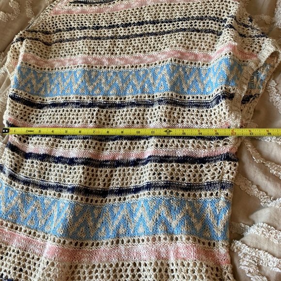 Justice Girls Open Front Cardigan Sweater 12/14 Fringed Sparkle Short Sleeve - Picture 3 of 6